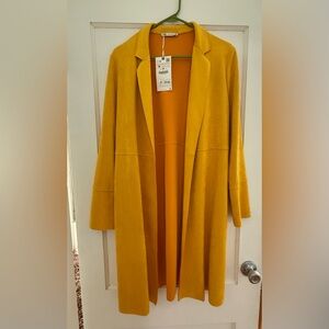 Elegant Mustard Trench Coat